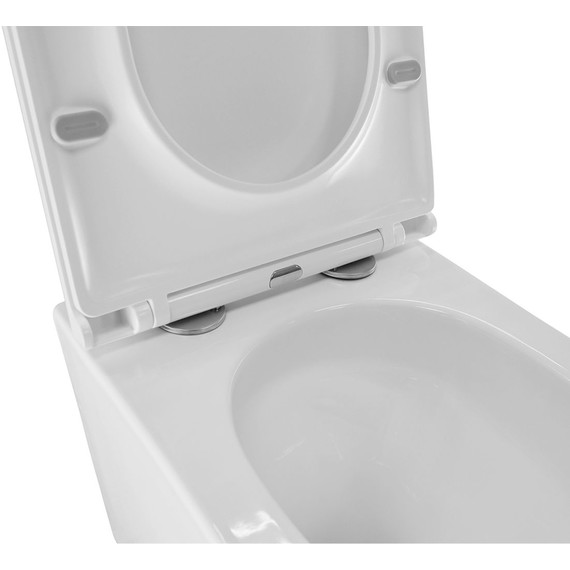 Унитаз подвесной безободковый Azario Pro PRO-0001 UQ3 с тонкой крышкой микролифт (система смыва Торнадо) - фото 14