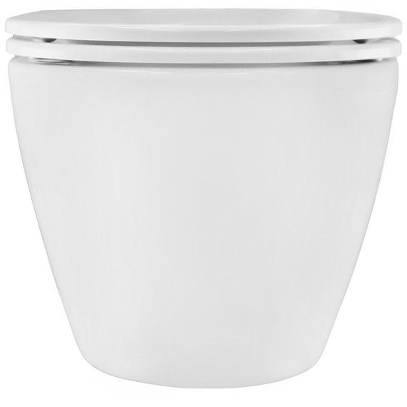 Унитаз подвесной безободковый Azario Pro PRO-0001 UQ3 с тонкой крышкой микролифт (система смыва Торнадо) - фото 7