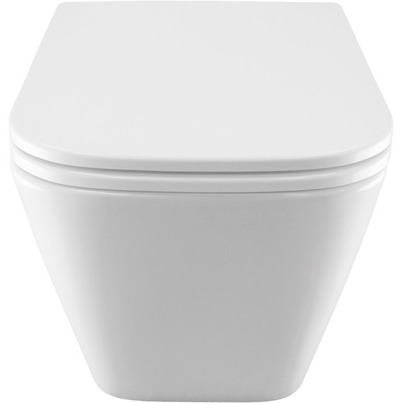 Унитаз подвесной безободковый Azario Pro PRO-002 UQ3 с тонкой крышкой микролифт (система смыва Торнадо) - фото 5