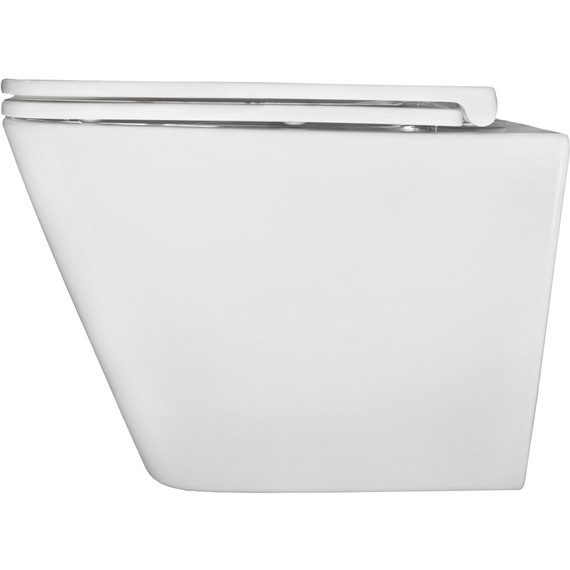 Унитаз подвесной безободковый Azario Pro PRO-002 UQ3 с тонкой крышкой микролифт (система смыва Торнадо) - фото 10