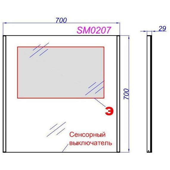 Зеркало Aqwella Манчестер 70 см SM0207 - фото, картинка 7 Зеркало Aqwella Манчестер 70 см SM0207 - фото 7
