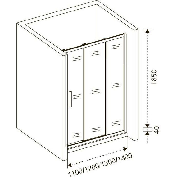 Душевая дверь Bas Orion WTW-130-C-CH 130 см хром/прозрачное - фото, картинка 6 Душевая дверь Bas Orion WTW-130-C-CH 130 см хром/прозрачное - фото 6