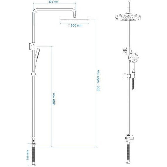 Душевая система Rozzy Jenori RS 4011 - фото 2