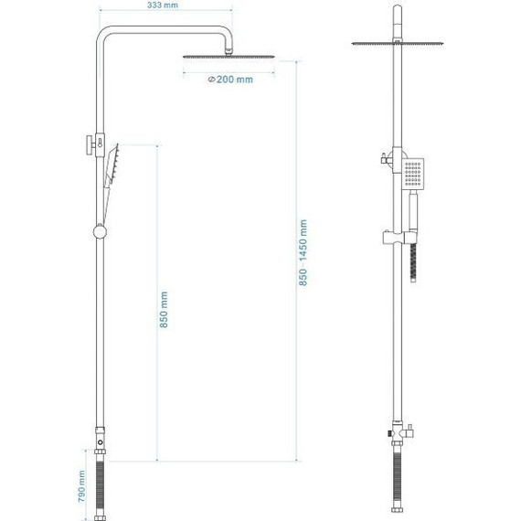 Душевая система Rozzy Jenori RS 5011 - фото 2