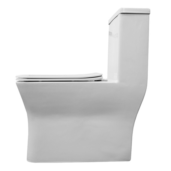 Унитаз-моноблок безободковый Azario Vero AZ-8608 с тонкой крышкой микролифт - фото 13