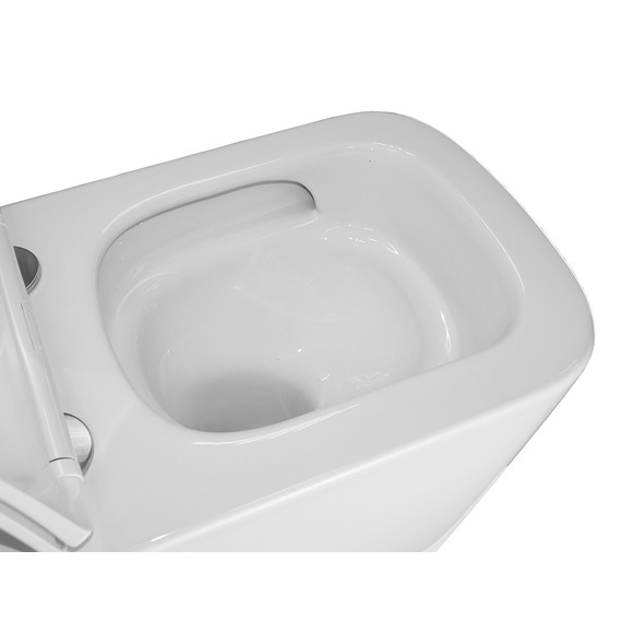 Унитаз подвесной безободковый Azario Cascad M AZ-10002 с тонкой крышкой микролифт (Система смыва Торнадо) - фото 7