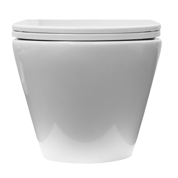 Унитаз подвесной безободковый Azario Nove AZ-9312T с тонкой крышкой микролифт - фото 11