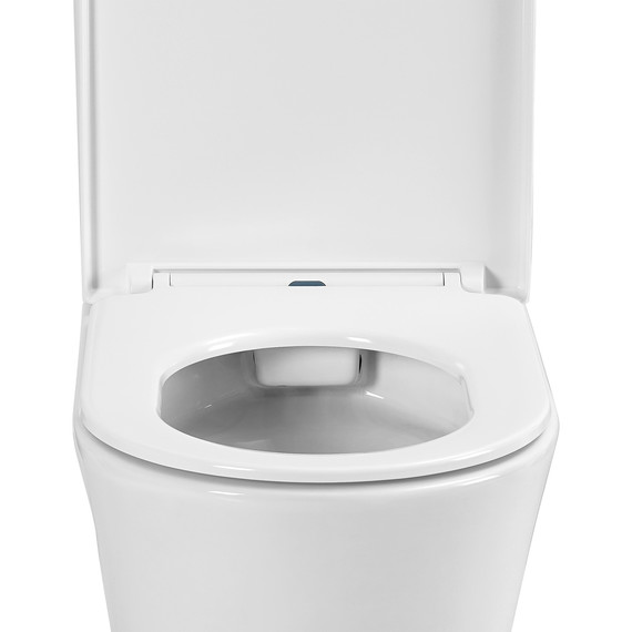 Унитаз-компакт безободковый Azario Vise AZ-1343BT с тонкой крышкой микролифт - фото 6
