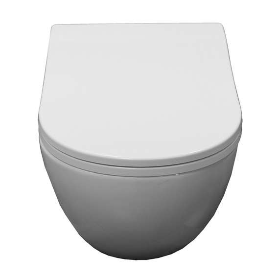 Унитаз подвесной Azario Etera AZ-118E-UQ3 с тонкой крышкой микролифт - фото 3