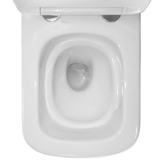 Унитаз подвесной безободковый Azario Cascad M AZ-10002 с тонкой крышкой микролифт (Система смыва Торнадо) - фото 9