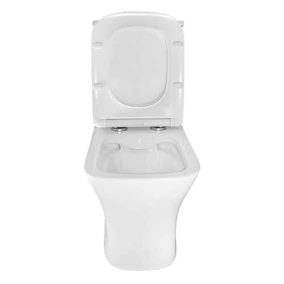 Унитаз-компакт безободковый Azario Kashmir AZ-9143S с тонкой крышкой микролифт - фото 5