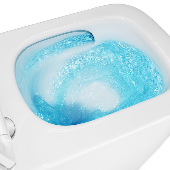 Унитаз подвесной безободковый Azario Cascad AZ-2303-A с тонкой крышкой микролифт (Система смыва Торнадо) - фото 15