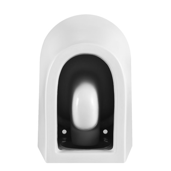 Унитаз подвесной безободковый Azario Uno AZ-2380 с тонкой крышкой микролифт - фото 9