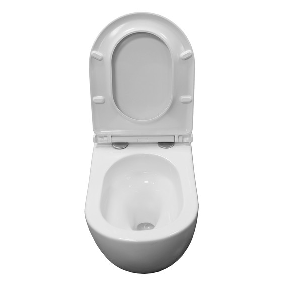 Унитаз подвесной Azario Etera AZ-118E-UQ3 с тонкой крышкой микролифт - фото 5