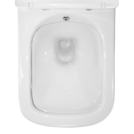 Унитаз подвесной безободковый Azario Hugo AZ-10007 с тонкой крышкой микролифт - фото 8