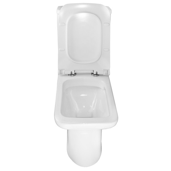 Унитаз-компакт безободковый Azario Glory AZ-49 с тонкой крышкой микролифт - фото 5