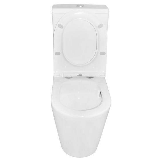 Унитаз-компакт безободковый Azario Vetro AZ-2149-UQ1 с тонкой крышкой микролифт (Система смыва Торнадо) - фото 5