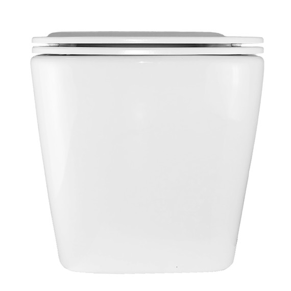 Унитаз подвесной безободковый Azario Cascad M AZ-10002 с тонкой крышкой микролифт (Система смыва Торнадо) - фото 12