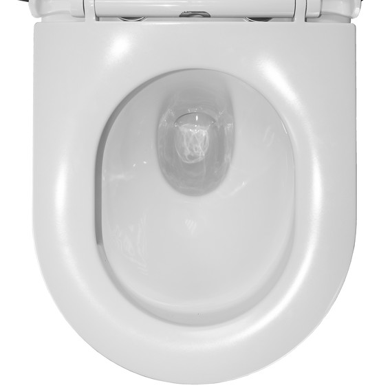 Унитаз подвесной безободковый Azario Gloria AZ-2003T с тонкой крышкой микролифт - фото 10