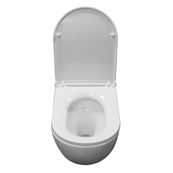 Унитаз подвесной Azario Etera AZ-118E-UQ3 с тонкой крышкой микролифт - фото 4