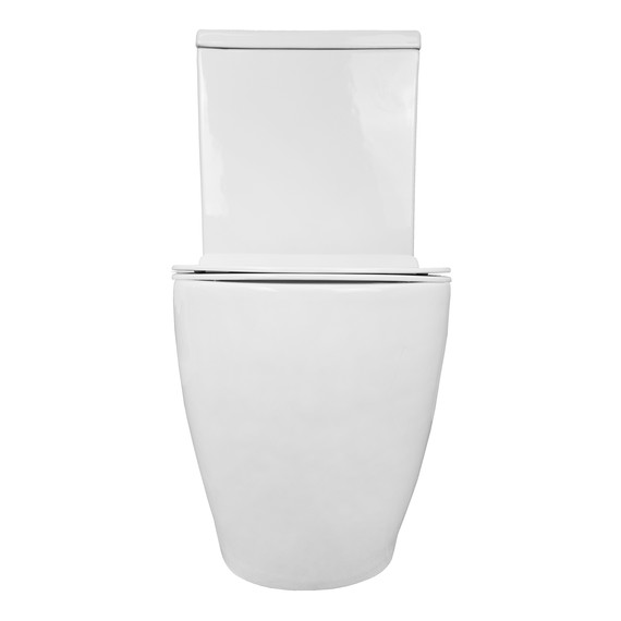 Унитаз-компакт безободковый Azario Corsa AZ-2062T с тонкой крышкой микролифт (Система смыва Торнадо) - фото 11