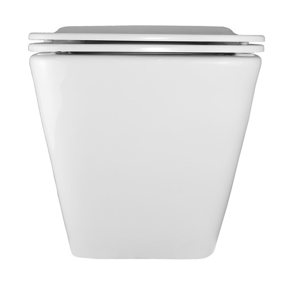 Унитаз подвесной безободковый Azario Hugo AZ-10007 с тонкой крышкой микролифт - фото 11