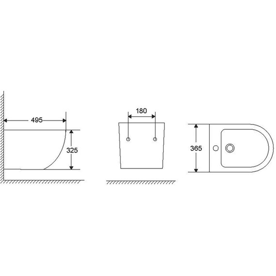 Биде подвесное Azario Grado AZ-0046F - фото, картинка 9 Биде подвесное Azario Grado AZ-0046F - фото 9