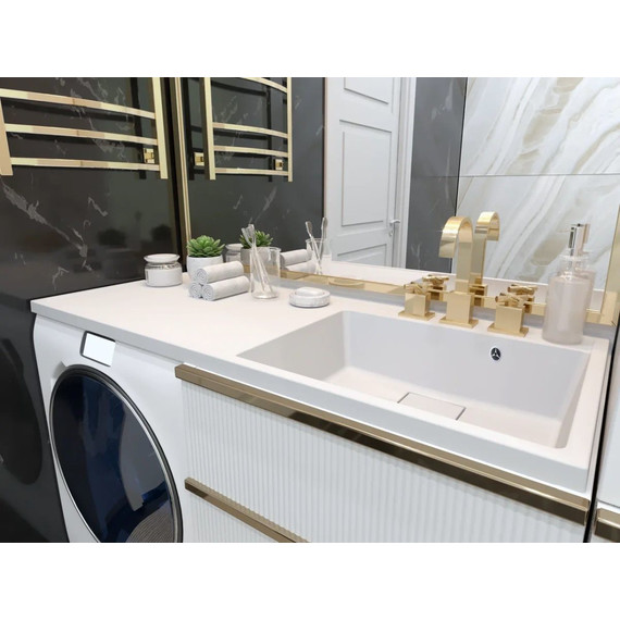 Раковина над стиральной машиной Azario Paola Magenta 120 см R CS00078452 - фото, картинка 8 Раковина над стиральной машиной Azario Paola Magenta 120 см R CS00078452 - фото 8