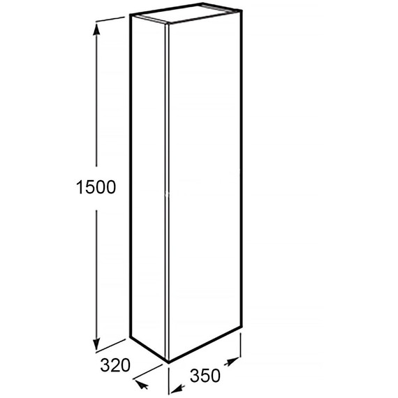 Пенал подвесной Loranto Viola 35 см CS00096742, фисташковый - фото 5