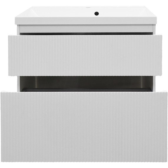 Тумба напольная с раковиной Azario Viola 80/2H 80 см CS00097140, белый матовый - фото 3