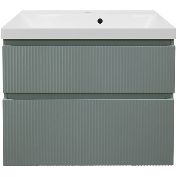 Тумба подвесная с раковиной Azario Viola 80/2 80 см CS00097142, фисташковый - фото 3