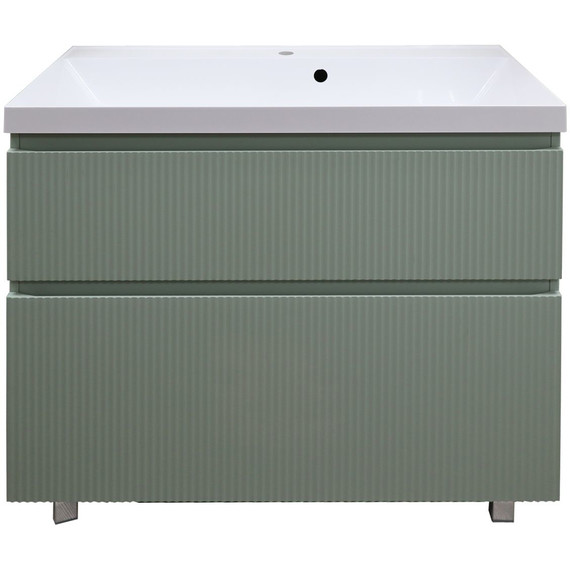 Тумба напольная с раковиной Azario Viola 100/2H 100 см CS00097145, фисташковый - фото 7