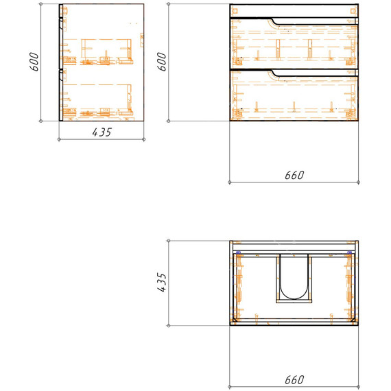Тумба подвесная с раковиной Loranto Kantri 70/2 70 см CS00097251 (раковина Фостер 70) - фото, картинка 9 Тумба подвесная с раковиной Loranto Kantri 70/2 70 см CS00097251 (раковина Фостер 70) - фото 9