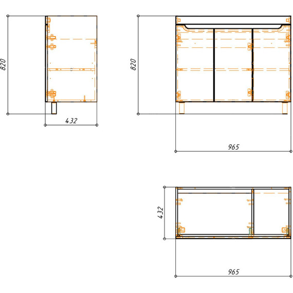 Тумба напольная с раковиной Loranto Kantri 100 см CS00097260 (раковина Фостер 100) белый глянцевый - фото, картинка 10 Тумба напольная с раковиной Loranto Kantri 100 см CS00097260 (раковина Фостер 100) белый глянцевый - фото 10