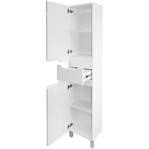 Пенал напольный Loranto Kantri 40 см CS00097261, белый глянцевый - фото 4