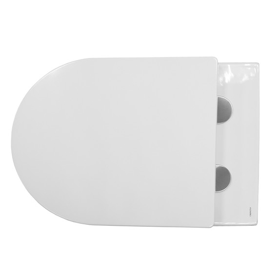 Унитаз подвесной безободковый Azario Nove AZ-9312T с тонкой крышкой микролифт - фото 10