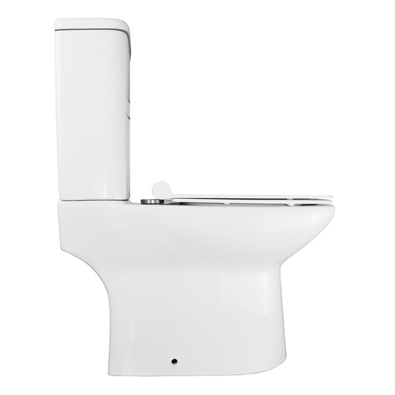 Унитаз-компакт безободковый Azario Glory AZ-49 с тонкой крышкой микролифт - фото 12