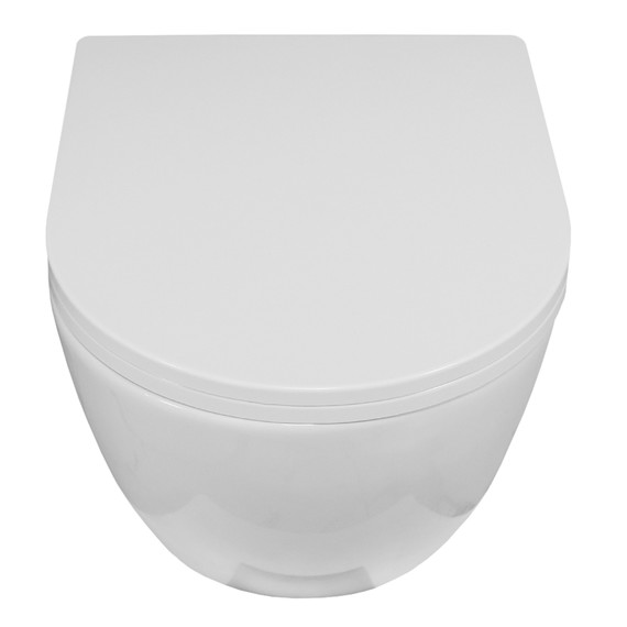 Унитаз подвесной Azario Blanco AZ-9003WT с тонкой крышкой микролифт (Система смыва Торнадо) - фото 4