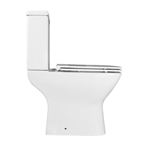 Унитаз-компакт безободковый Azario Iris AZ-8353 с тонкой крышкой микролифт - фото 11