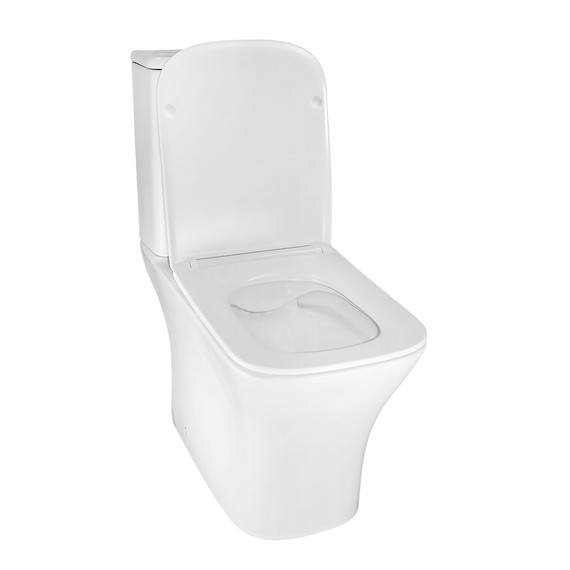 Унитаз-компакт безободковый Azario Kashmir AZ-9143S с тонкой крышкой микролифт - фото 3