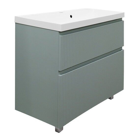 Тумба напольная с раковиной Azario Viola 80/2H 80 см CS00097139, фисташковый - фото 