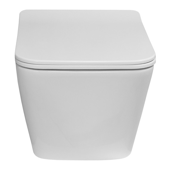 Унитаз подвесной Azario Indor AZ-9004WT с тонкой крышкой микролифт (Система смыва Торнадо) - фото 4