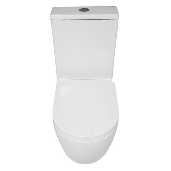 Унитаз-компакт безободковый Azario Blanco AZ-T003B-R с тонкой крышкой микролифт - фото 3