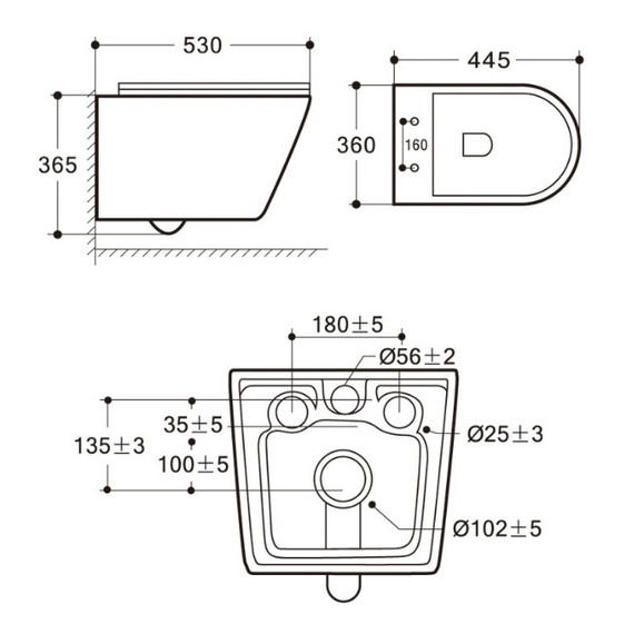 Унитаз подвесной безободковый Azario Nove AZ-9312T с тонкой крышкой микролифт - фото 14