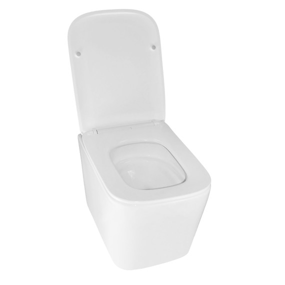 Унитаз подвесной безободковый Azario Cascad M AZ-10002 с тонкой крышкой микролифт (Система смыва Торнадо) - фото 3