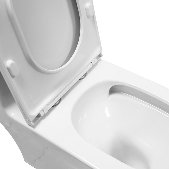 Унитаз-моноблок Azario Vally AZ-80687 с тонкой крышкой микролифт (Система смыва Торнадо) - фото 7