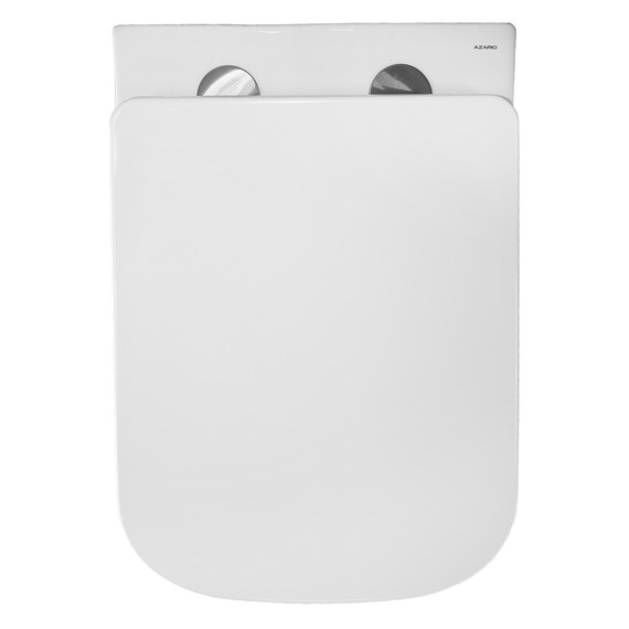 Унитаз подвесной безободковый Azario Hugo AZ-10007 с тонкой крышкой микролифт - фото 9