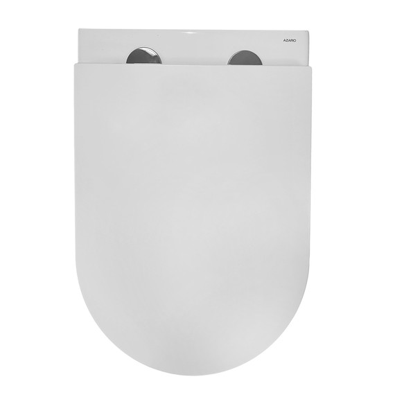 Унитаз подвесной безободковый Azario Eclat AZ-2381-A с тонкой крышкой микролифт (Система смыва Торнадо) - фото 11