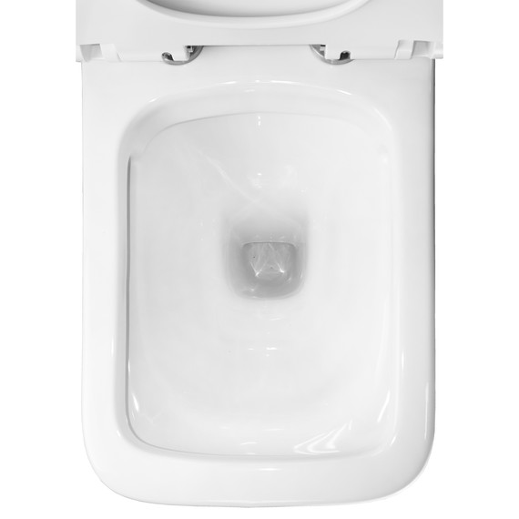 Унитаз-компакт безободковый Azario Glory AZ-49 с тонкой крышкой микролифт - фото 8