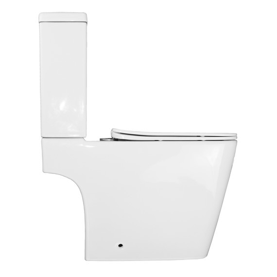 Унитаз-компакт безободковый Azario Ferra AZ-1015 с тонкой крышкой микролифт - фото 12